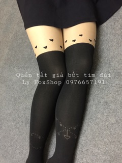 Quần tất giả bốt tim đùi