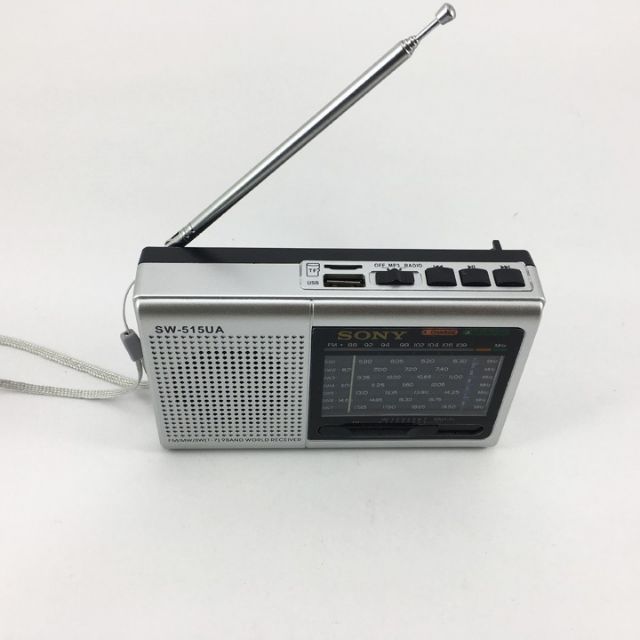 Đài Radio Fm Sw Nghe nhạc - 515 Sony Kèm 1 pin sạc