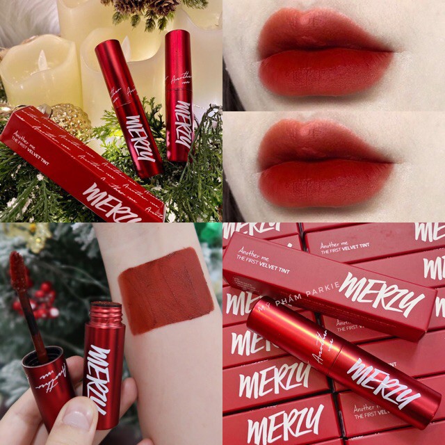 [Mã COSHOT28 hoàn 8% xu đơn 250K] [New][V1-V12 vỏ đen][V13-V18 vỏ vàng] Son kem lì Merzy The First Velvet Tint