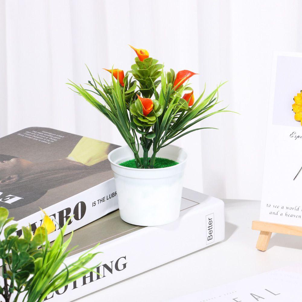 Chậu Hoa Lily Giả Dùng Trang Trí Sân Khấu Tiệc Tùng