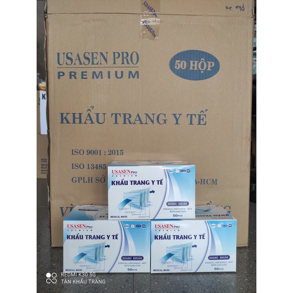 KHẨU TRANG 4 LỚP Y TẾ KHÁNG KHUẨN USASEN VN
