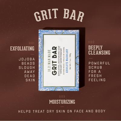 Xà Phòng Tẩy Tế Bào Chết 18.21 Man Made Grit Bar Soap Chính Hãng - 198 Gram