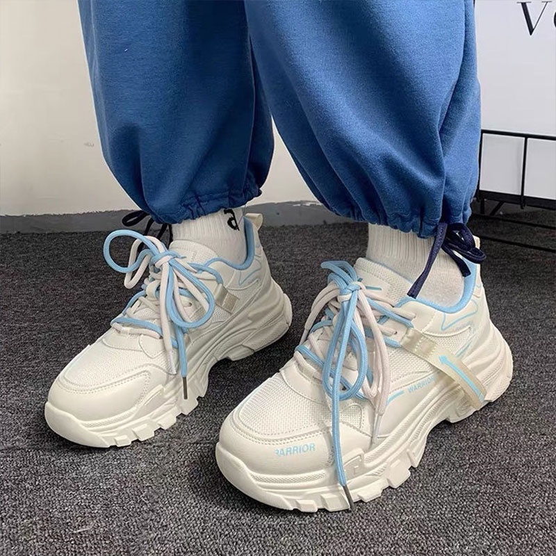 Giày Sneaker Đế Dày Phối Lưới Thoáng Khí Thời Trang Mùa Hè 2022 Mới