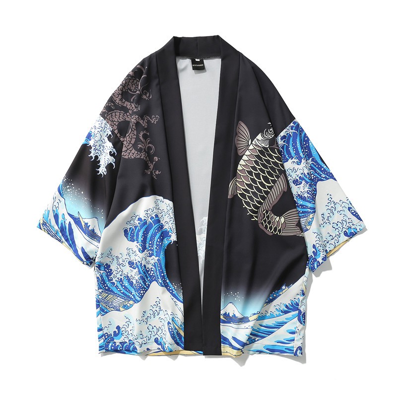 Áo kimono Cá chép sóng sánh | BigBuy360 - bigbuy360.vn