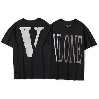 Áo thun tay ngắn in chữ VLONE cho nam nữ