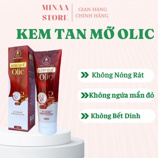 Kem tan mỡ bụng sau sinh, gel giảm mỡ - kem quế olic chính hãng 100ml