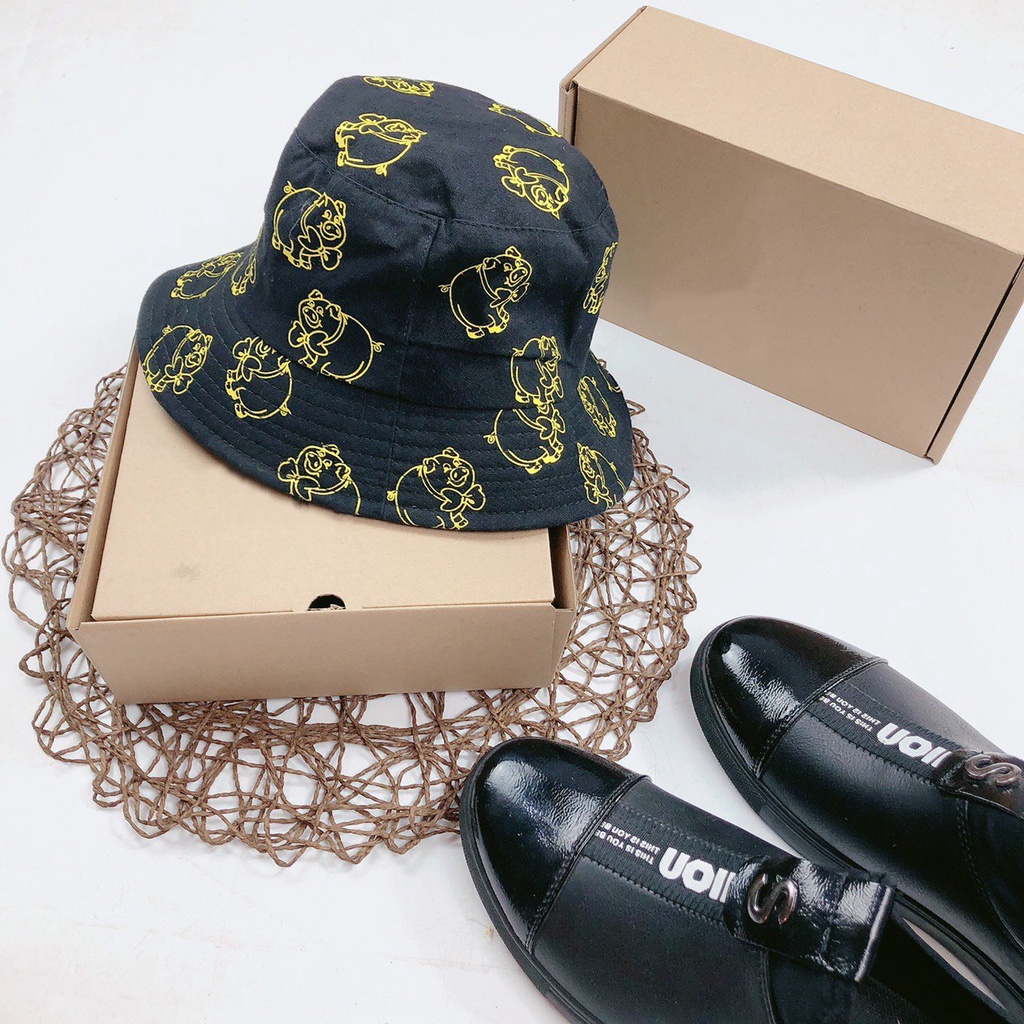 Nón Bucket Con Heo Cao cấp