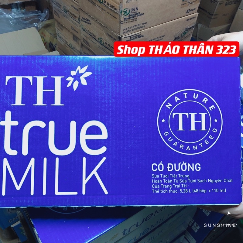 Sữa TH True Milk Có Đường / Ít Đường 110ml