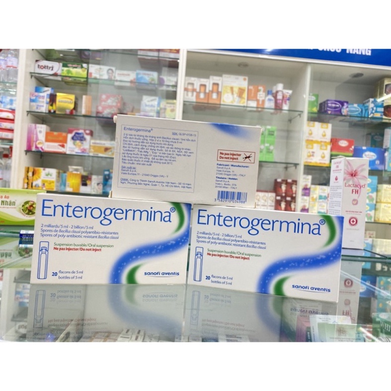 [Chính hãng] ENTEROGERMINA - Hộp 20 ống men tiêu hóa / men vi sinh đường ruột - Date mới