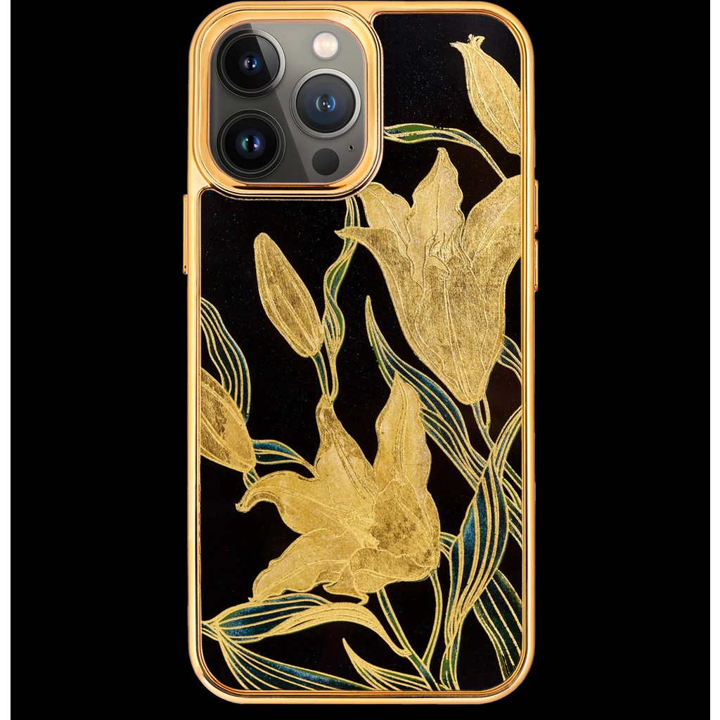 Ốp điện thoại cho iPhone 13 Pro / 13 Pro Max mẫu Bách Hợp thương hiệu La Sonmai