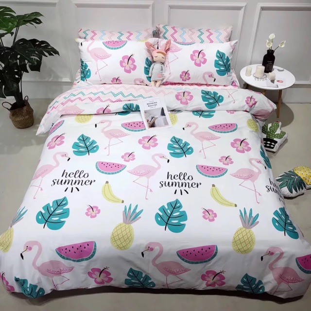 FREESHIP 99K TOÀN QUỐC_MẪU BÁN CHẠY NHẤT- SET CHĂN GA GỐI COTTON POLY. Bo chun mọi kích thước