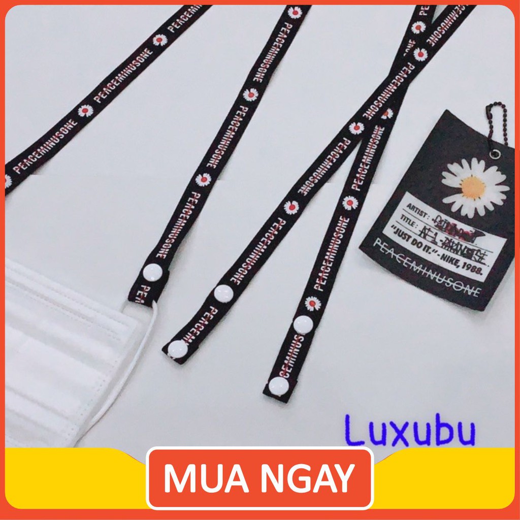 //LUXUBU// Dây đeo khẩu trang hoa cúc, dây đeo nút bấm nhựa siêu nhẹ ,mask strap chống lạc mất khẩu trang