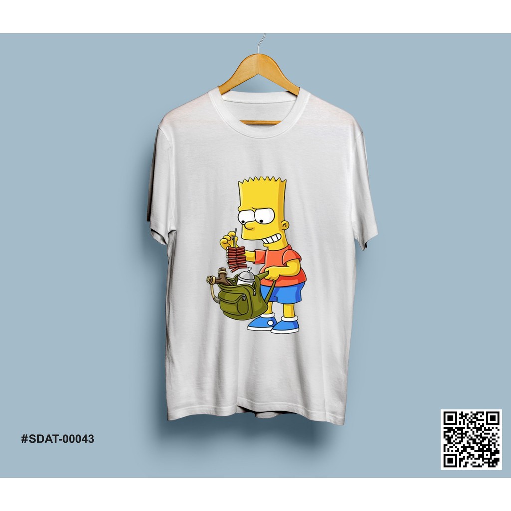 Áo Thun - Gia Đình Simpson - Bart Simpson Cao Cấp