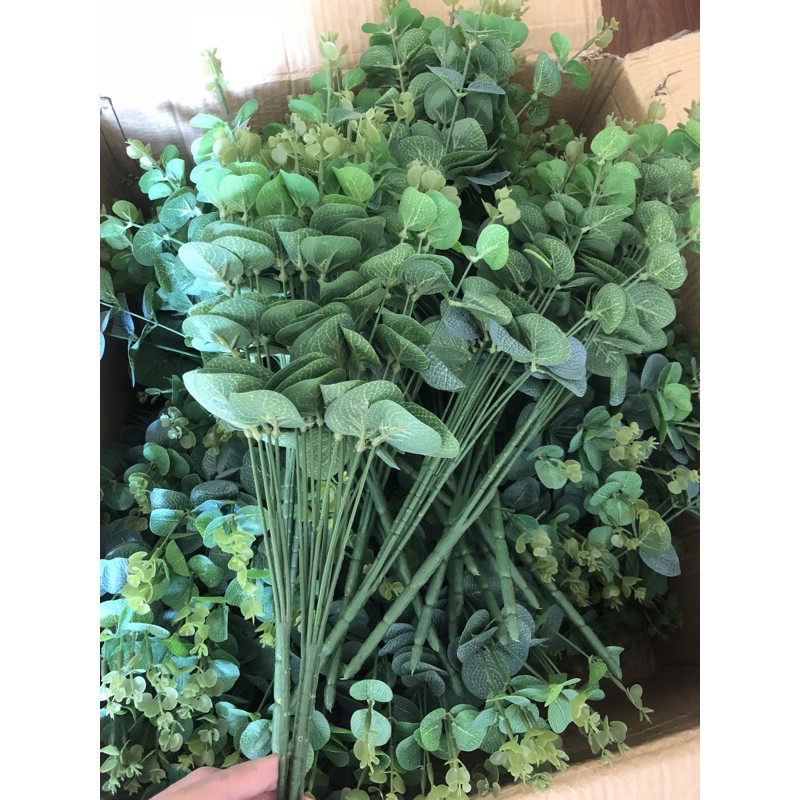 Lá táo điểm hoa sáp 16 nhánh, cành táo