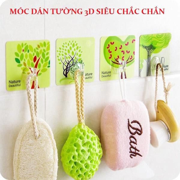 Combo 100 móc dán tường 3D