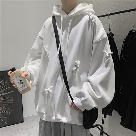 Áo Hoodie Thiết Kế Tai Thỏ Dễ Thương Thời Trang Cho Nam