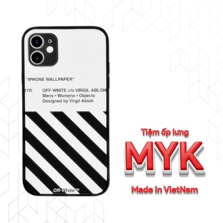 Ốp lưng OFF-White VIRGIL ABLOH WALLPAPER cho Iphone 5 6 7 8 Plus 11 12 Pro Max X Xr OFFPOD00079