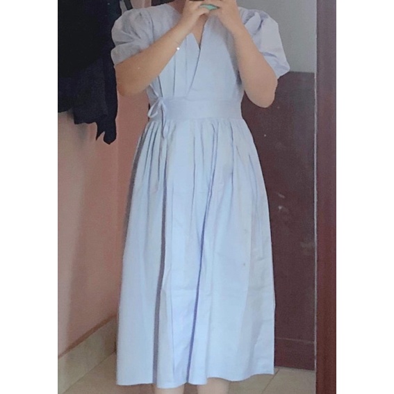 Đầm xanh Beos size L newtag 450 pass 280
