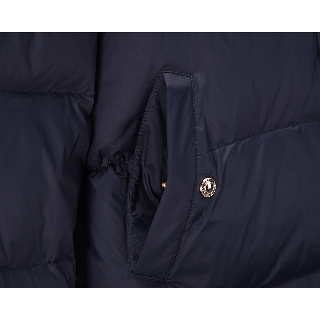 Áo khoác lông vũ nam cao cấp có nón Thom Brow.ne 4-Bar 8892 Áo phao nam thiết kế tay áo kẻ sọc cực sang trọng