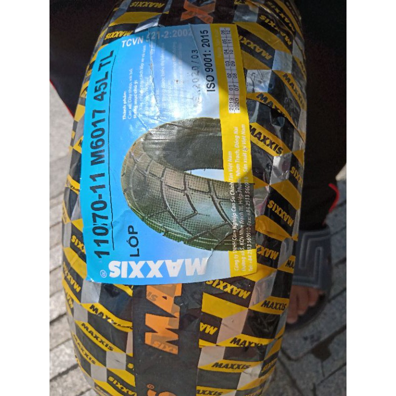 MAXXIS Vỏ trước 110/70 -11 TL ( KHÔNG RUỘT )