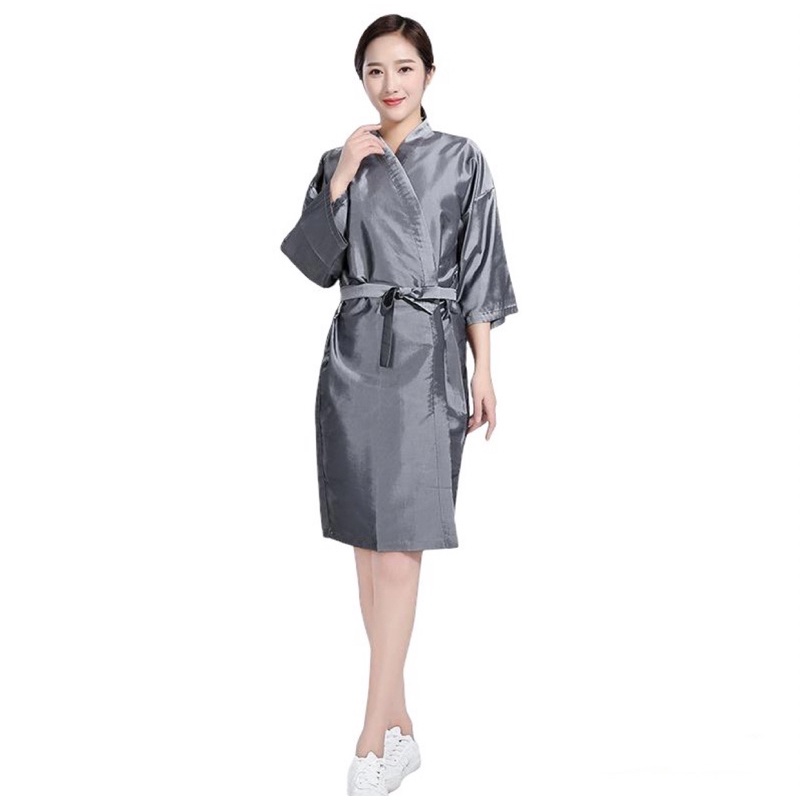 ❌Giá Sỉ❌ áo choàng hoá chất làm tóc kiểu dáng kimono mặc cho khách tại salon tóc