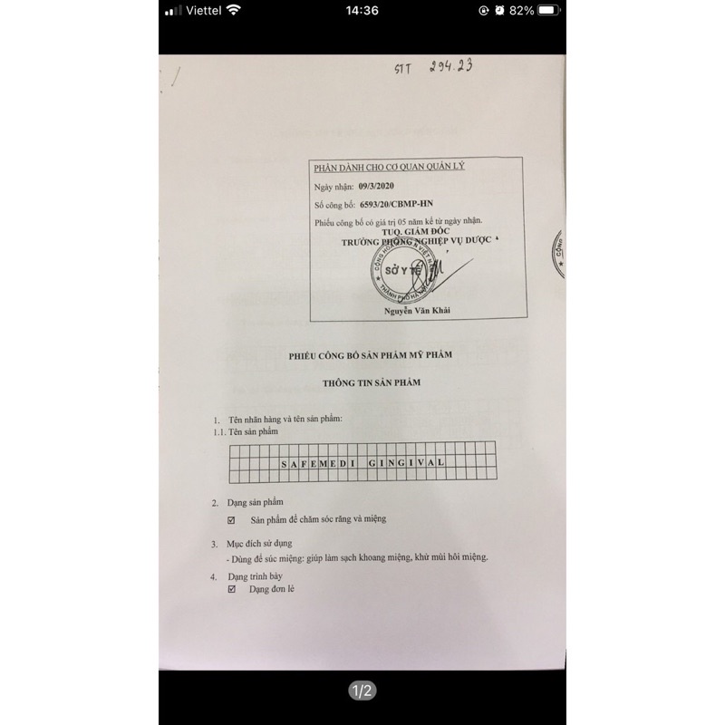 Nước súc miệng Safemedi Gingival 500ml Mediplantex ngăn ngừa mảng bám vi khuẩn, hôi miệng, sâu răng - CN12