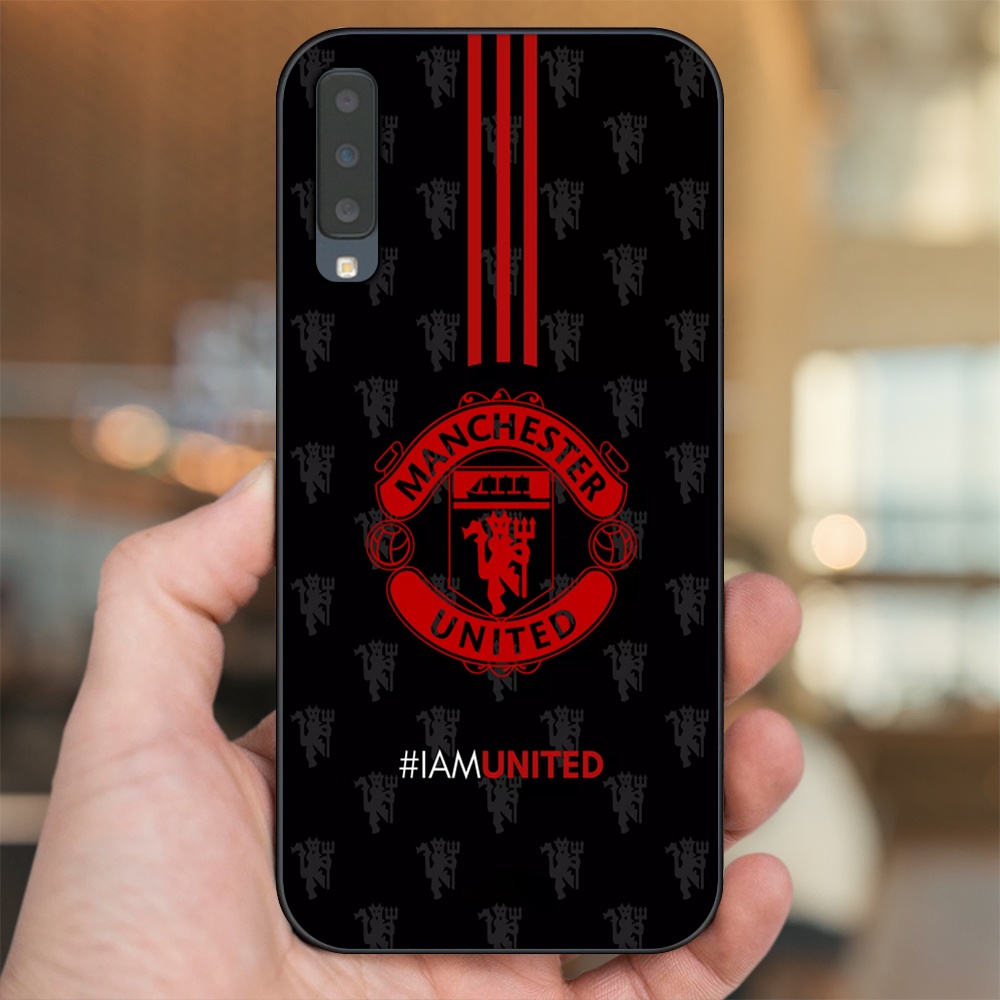 Ốp lưng Samsung A7 2018 viền đen in hình MU Manchester United