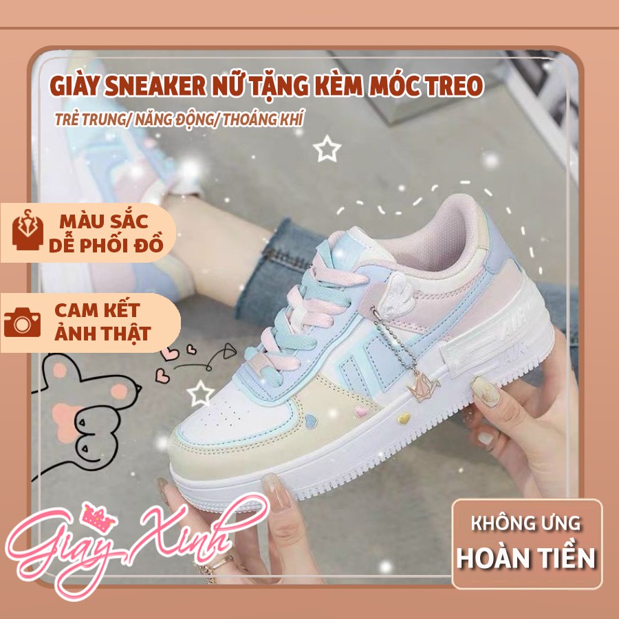 Giày thể thao nữ Ulzzang tặng tag treo, Giày thể thao sneaker nữ phong cách Hàn Quốc shadow siêu hot