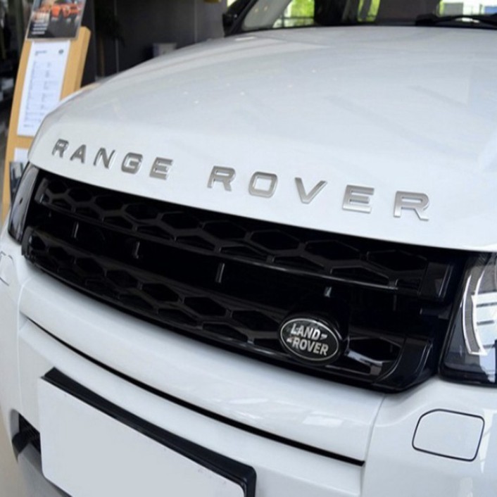 Sản Phẩm Decal tem chữ inox Ranger Rover dán đầu hoặc đuôi xe ô tô .