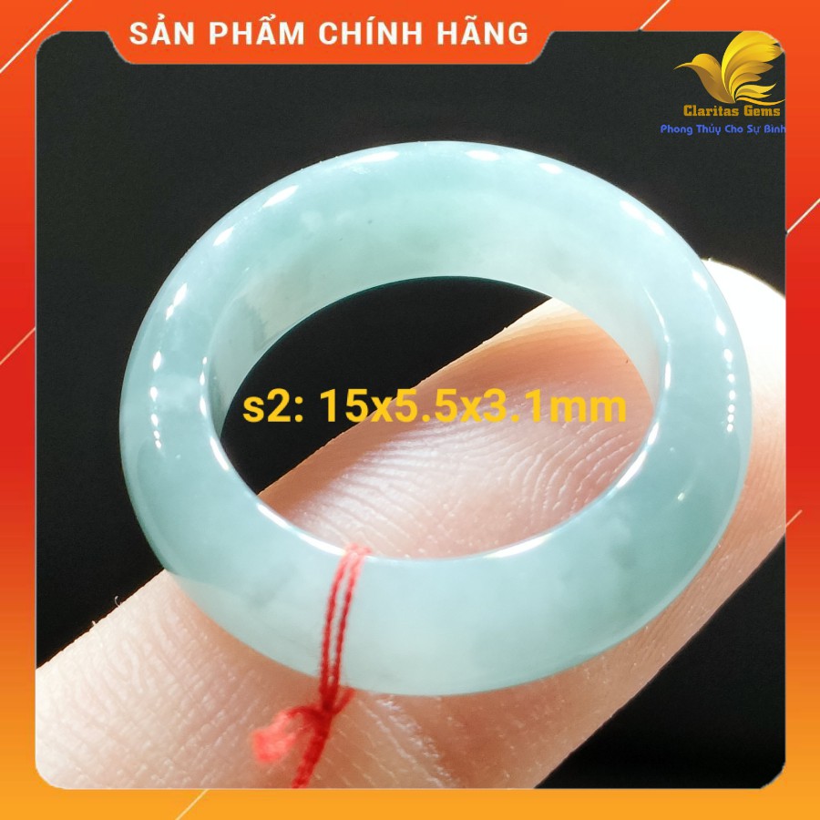 [ẢNH THẬT] PHONG THUY NHẪN NGOC NI 15 - 16MM CAM_THACH_ JADEITE LOẠI A KHONG_XU_LY