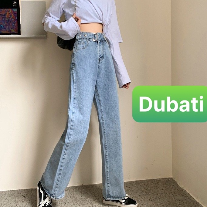 QUẦN BAGGY NỮ ỐNG SUÔNG KHÓA CÀI BẢN TO LƯNG CAO NÂNG MÔNG TÔN DÁNG- DB 129- DUBATI FASHION
