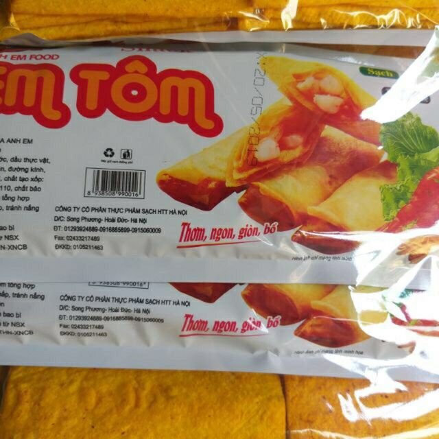 Combo 3 bịch :tăm cay 50 gói ,cánh gà 30 gói ,nem tôm 30 gói