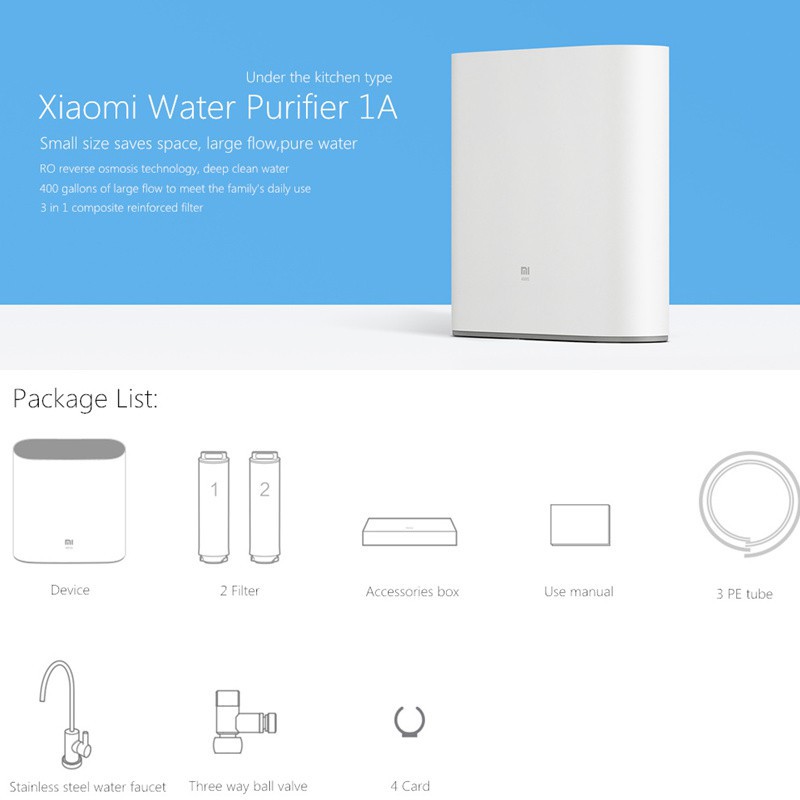 Máy lọc nước tinh khiết Xiaomi Water purifier 1A MR432 | BigBuy360 - bigbuy360.vn