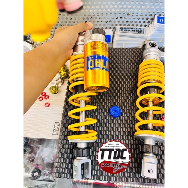 [ Tặng Núm CNC ] Phuộc Ohlins 1:1 gắn xe Vario Scoopy Vision Ab tặng kèm núm cnc tăng chỉnh thật ☺️✌