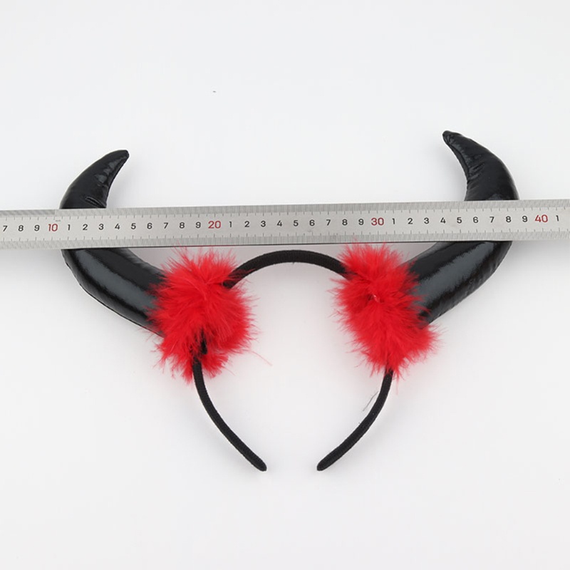 Cài Tóc Hình Sừng Bò Phong Cách Gothic Cho Tiệc Halloween