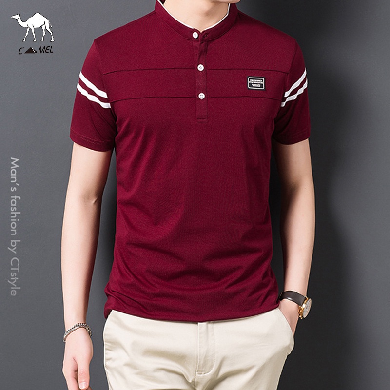 Áo polo Ngắn Tay Vải Cotton Thời Trang Công Sở Cho Nam 5 Màu