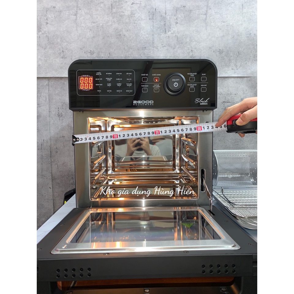 Nồi Chiên Không Dầu 2GOOD Vortex S20 Inox 304 Chống Gỉ Đa Chức Năng Cao Cấp - Hàng Chính Hãng