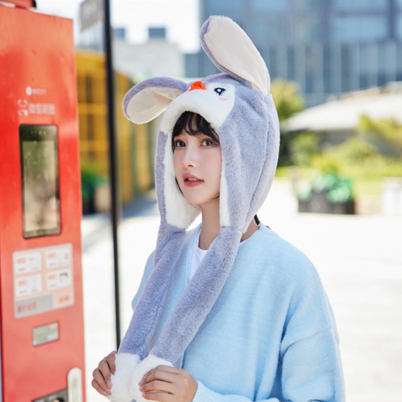 Mũ Trùm Đầu Giữ Ấm Mùa Đông Thiết Kế Hình Động Vật Dễ Thương Dành Cho Nữ