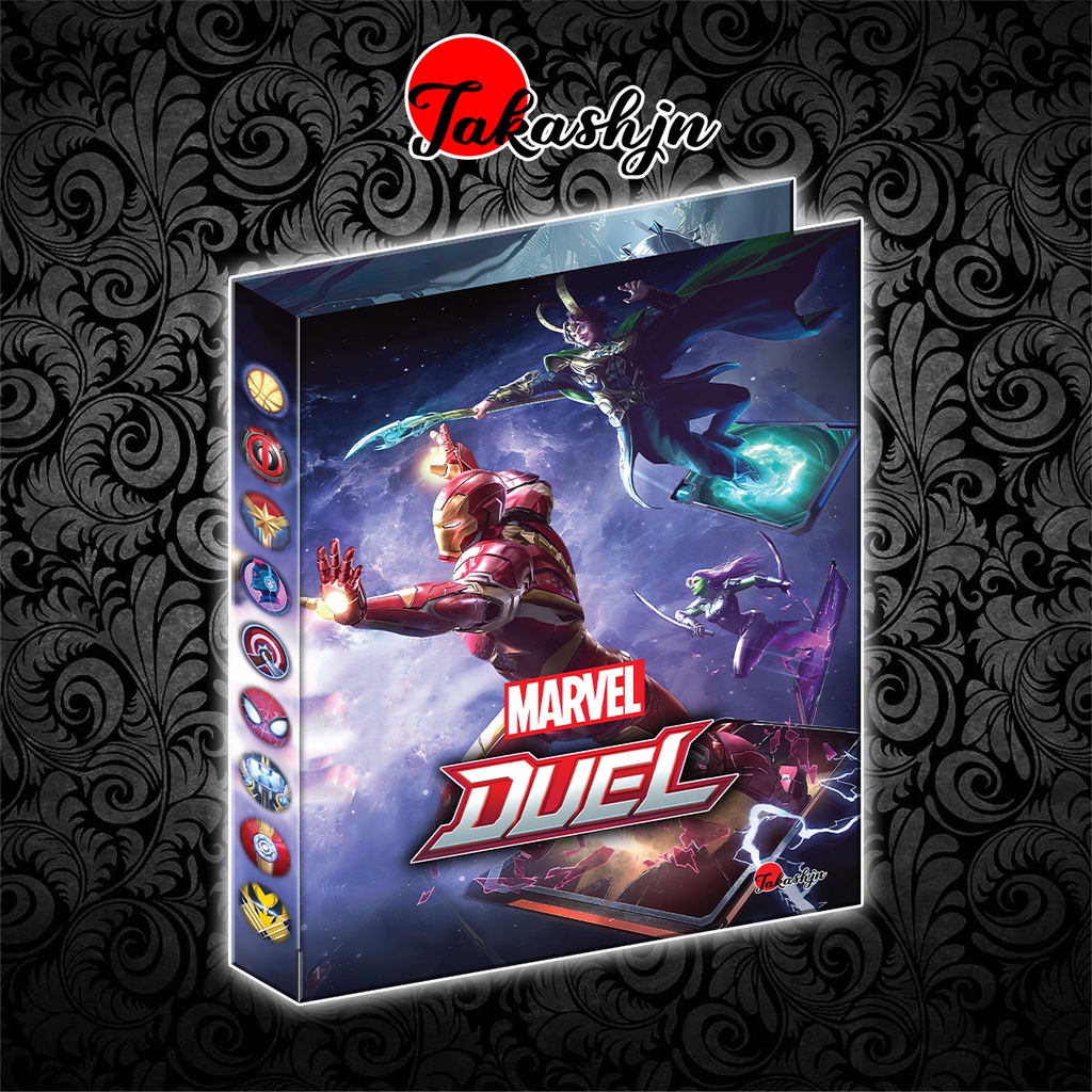 Bìa Album sưu tập thẻ bài Marvel 9 ngăn