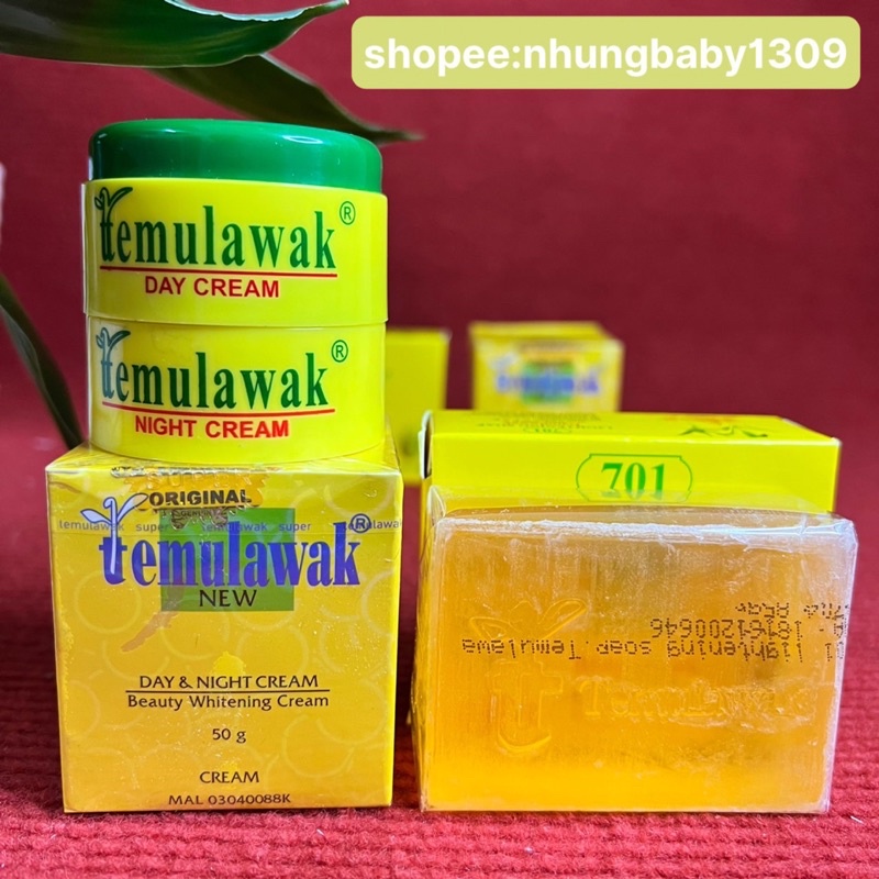 Kem trắng da Temulawak .ngày & đêm+ soap