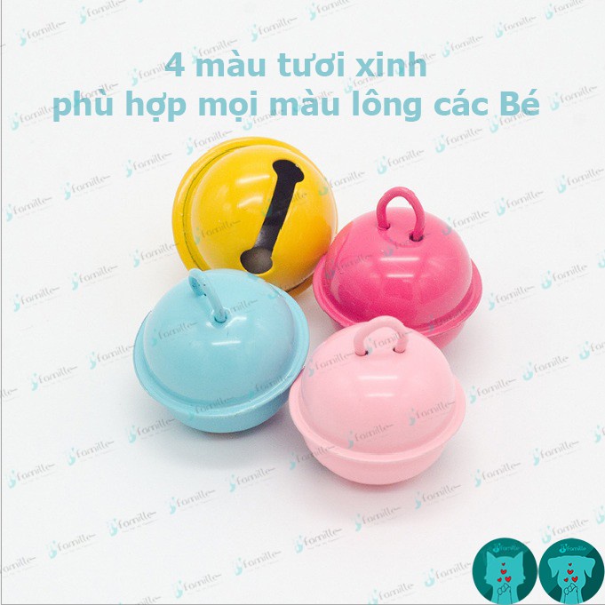 [LÚC LẮC]Chuông Xinh Đeo Cổ Cho Thú Cưng, Leng Keng Vui Tai, Dễ Nhận Biết Các Bé Đang Ở Đâu. KT: 22mm 4 Màu Sắc.