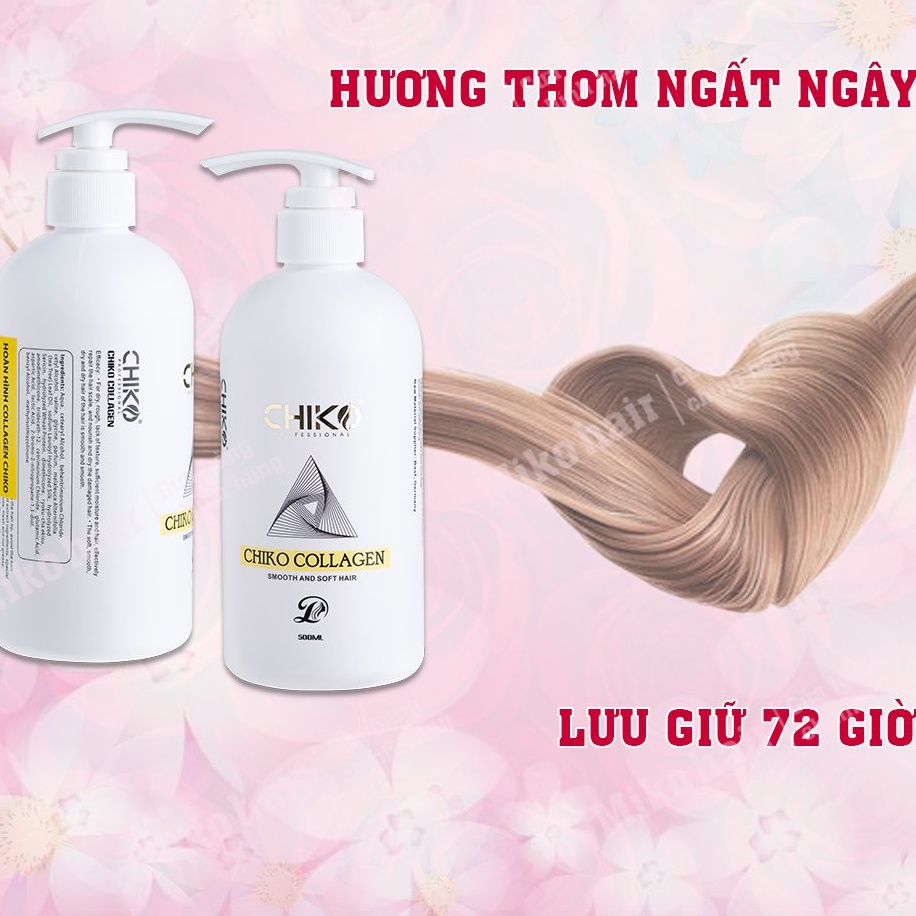 Kem Hấp ủ tóc collagen Chiko hương nước hoa cao cấp 500ml