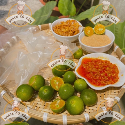 Bánh tráng phơi sương cao cấp vị ớt tắc rim sa tế trộn muối tây ninh muối nhuyễn siêu chua cay  SNACK CÔ TẤM T