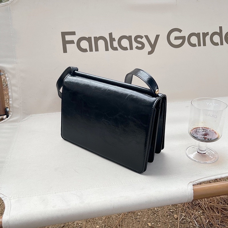 SẴN Túi Xách Nữ Bằng Da Đeo Vai Phong Cách Retro HyVa