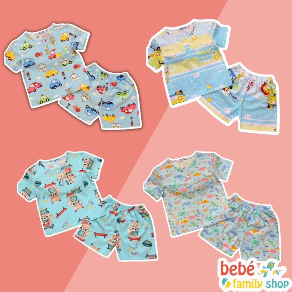 Bộ đồ tole lanh bé trai 1 đến 10 tuổi Bộ Pijama cho bé trai mặc nhà, đi học - STT