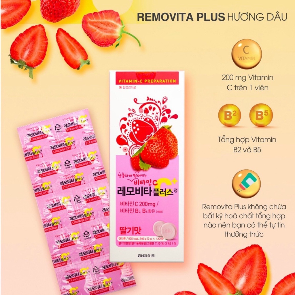 Viên ngậm vitamin C Lemovita - cung cấp đủ lượng vitamin cần thiết hàng ngày
