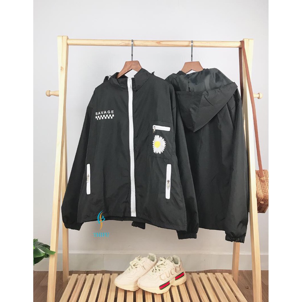 [Ảnh Thật]Áo Khoác Dù Nữ Form Rộng In Hình Bông Cúc SAVAGE Unisex 2 Size Ulzzang Style L XL AK22 Nam Form Rộng | BigBuy360 - bigbuy360.vn