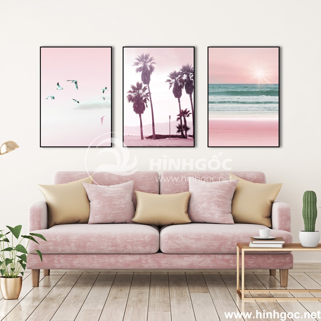 Tranh Decor phòng khách 3 Bức Phong Cách Hiện Đại treo tường trang trí phòng ngủ nghệ thuật hiện đại HĐ227