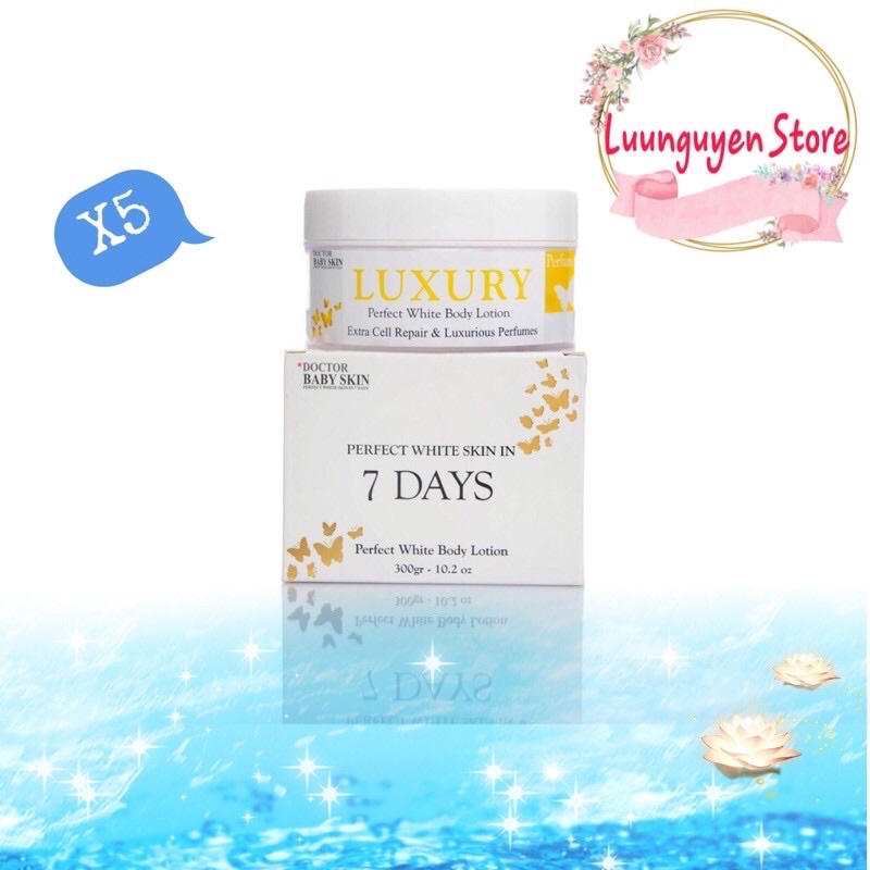 COMBO 5 HỘP KEM DƯỠNG TRẮNG DA LUXURY