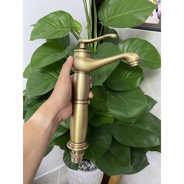 Vòi lavabo đồng thau cổ điển